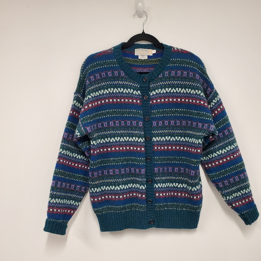 Men's Multicolor Patterned Cardigan